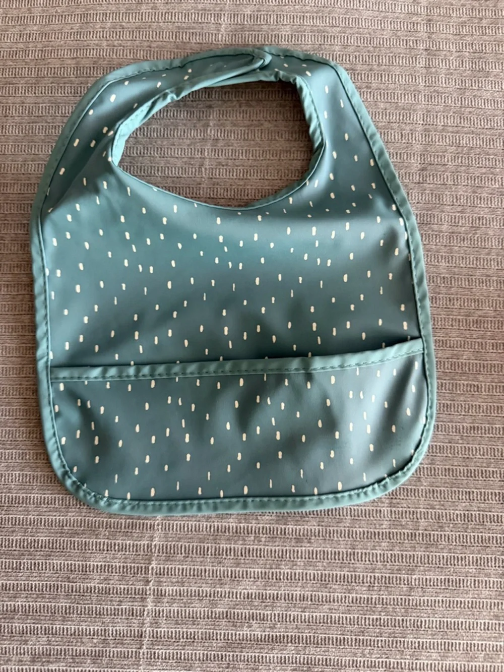 cloud island Blue Striped and Patterned Reversible Baby Bibs